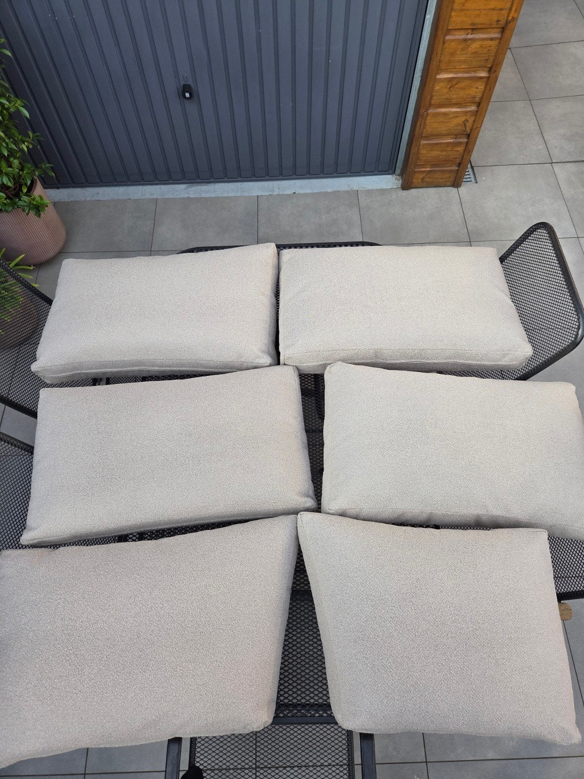 Life Outdoor Living kussenset (4 rug, 2 hoek) - april 2026, Ophalen, Zo goed als nieuw