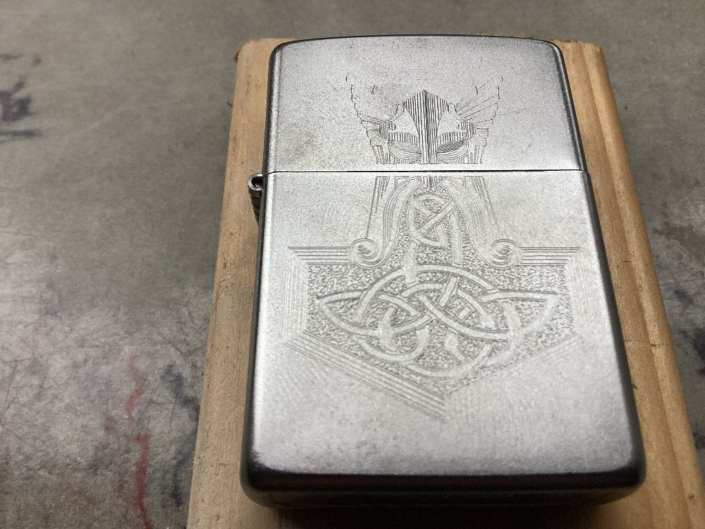 USA zippo met afbeelding en graveertekst, Verzamelen, Verzenden, Nieuw, Aansteker