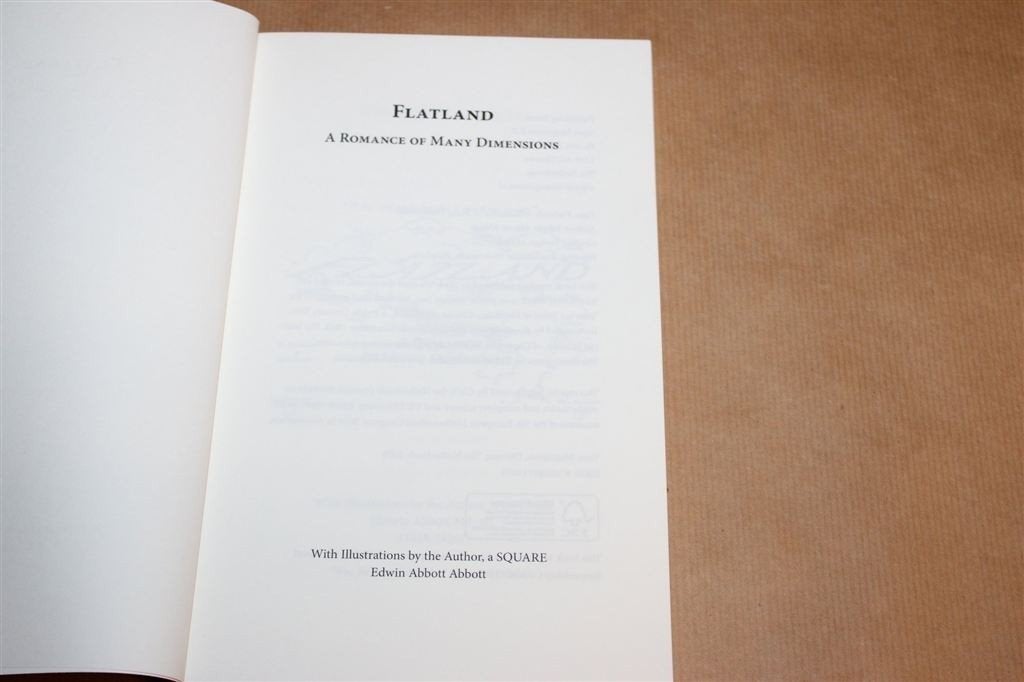 Flatland — Klassieke Roman over Meerdere Dimensies, Ophalen of Verzenden, Zo goed als nieuw
