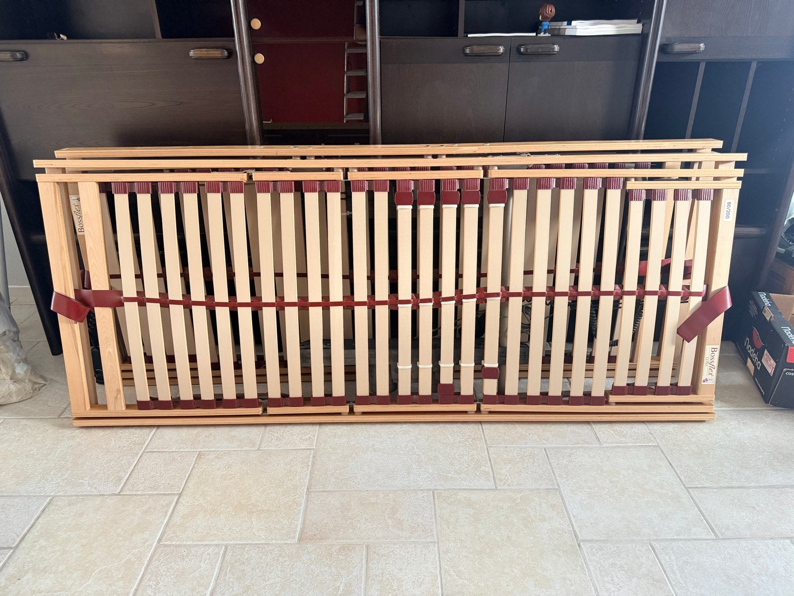 Bossflex Extra lattenbodem 80x200 cm, elektrisch verstelbaar, Ophalen, Gebruikt, Eenpersoons, 80 cm