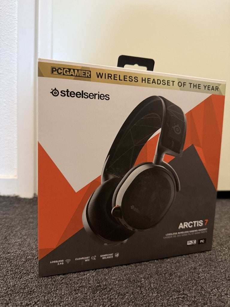 SteelSeries Arctis 7 draadloze gaming headset - Defect, Gaming, Ophalen of Verzenden, Draadloos, Zwart