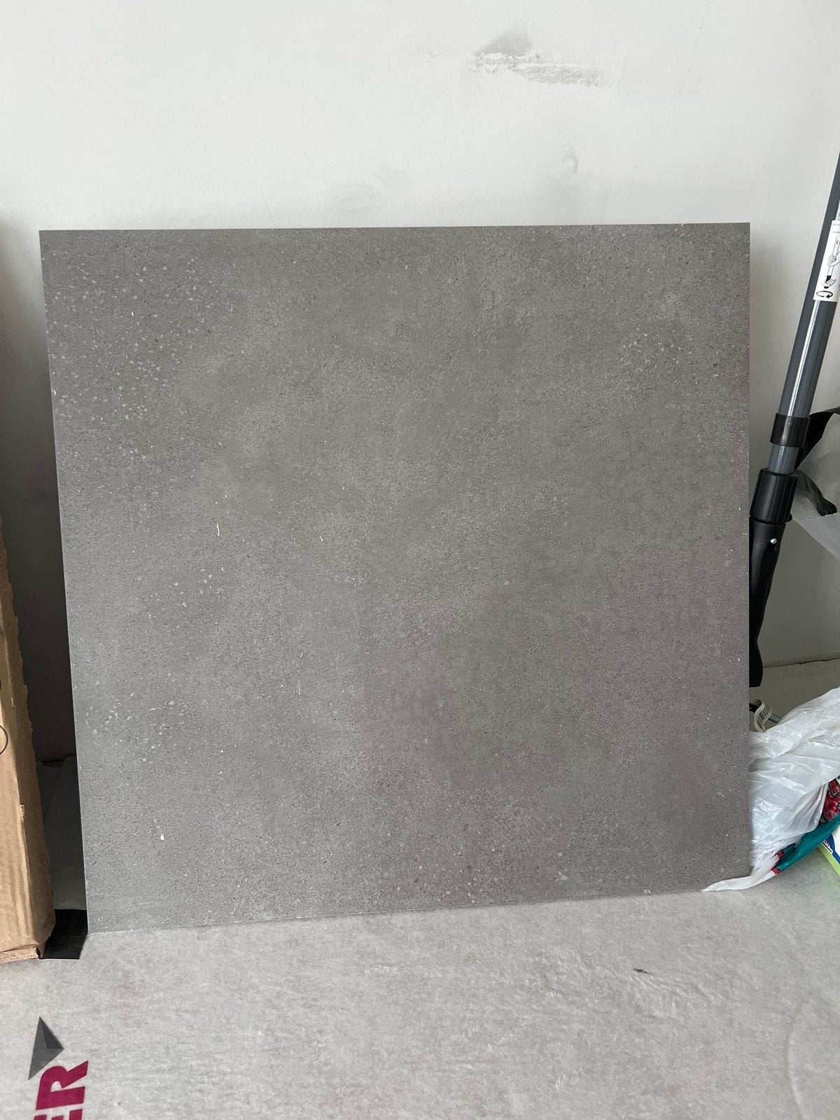 Antraciet Grijze Tegels 60x60 - 5 stuks (ca. 1,8m²), Ophalen, 60 cm of meer, Keramiek, Nieuw