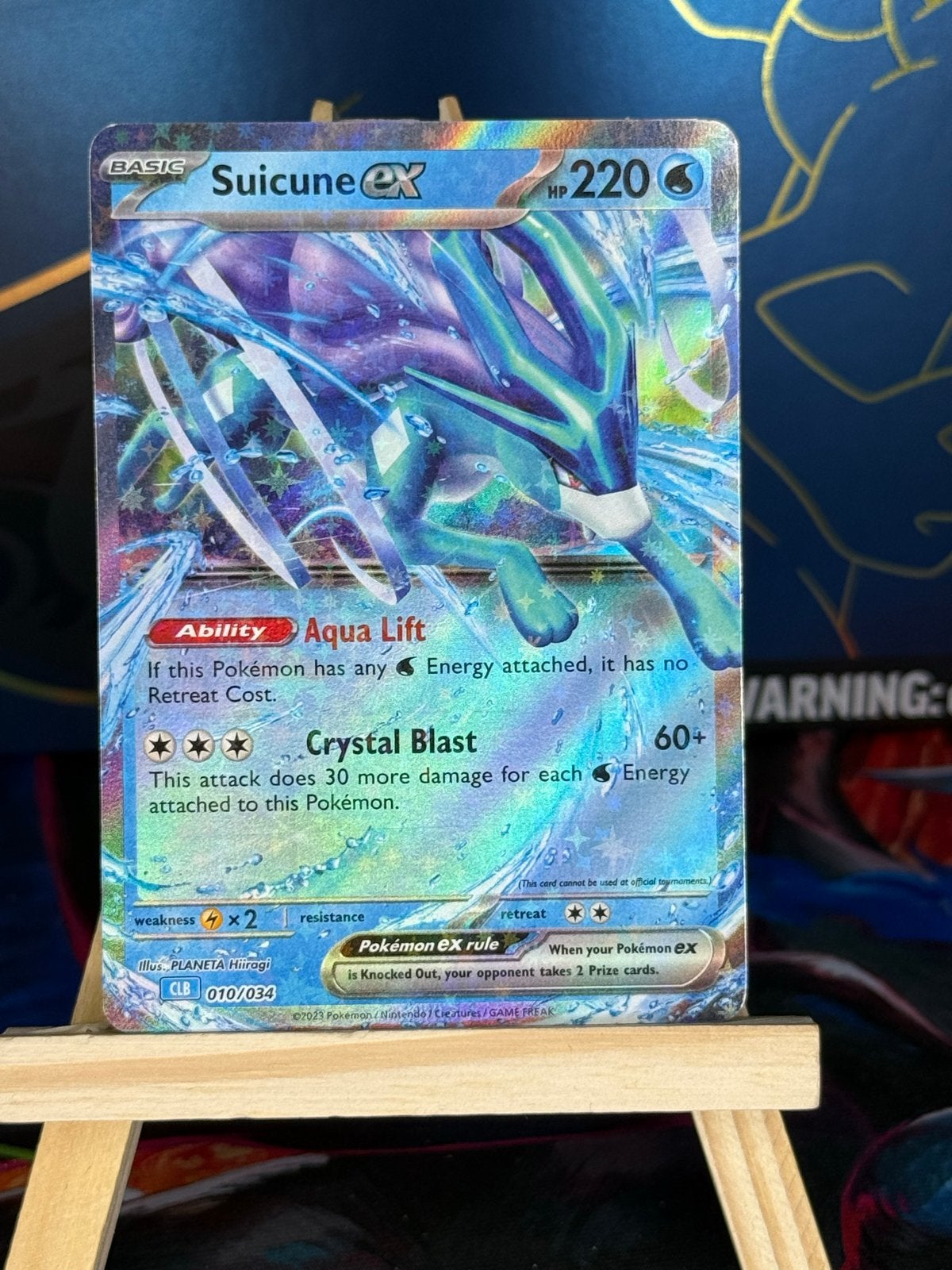 Suicune EX #10 | Pokemon TCG Classic: Blastoise Deck, Ophalen of Verzenden, Zo goed als nieuw, Losse kaart, Foil