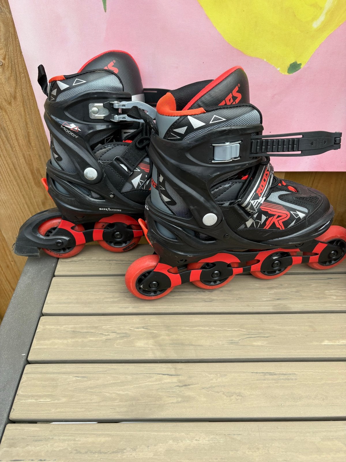 Roces inline skates zwart/rood, verstelbaar maat 36-40, Kinderen en Baby's, Ophalen, Verstelbaar, Gebruikt, Kinderen