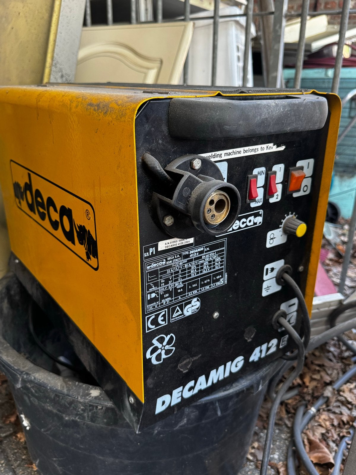 Deca DECAMIG 412 E lasapparaat (zonder slang), Ophalen of Verzenden, Gebruikt, 250 ampère of meer, Co2