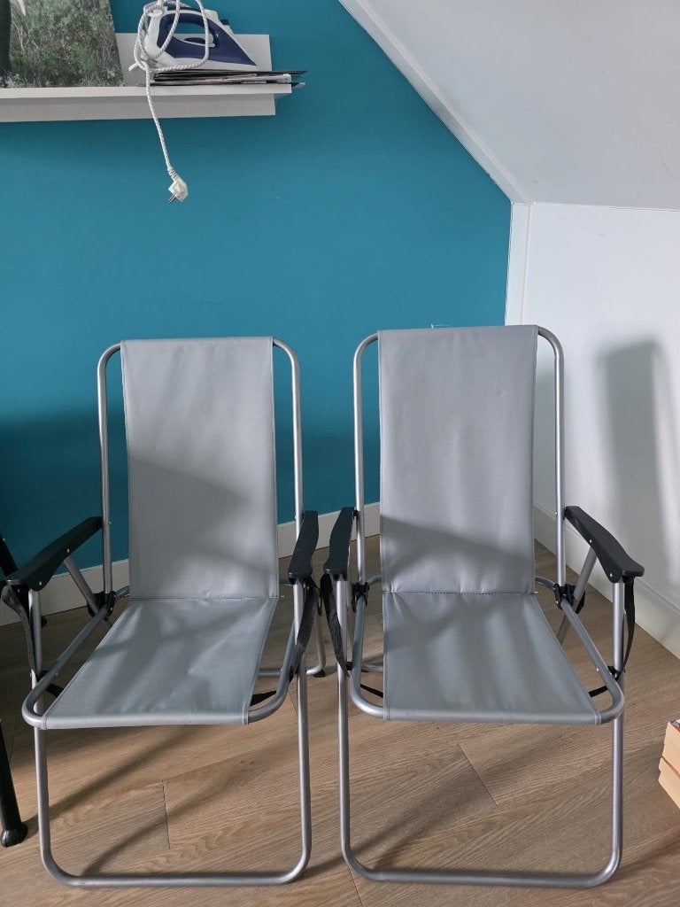 2x campingstoel, Ophalen, Gebruikt, Campingstoel