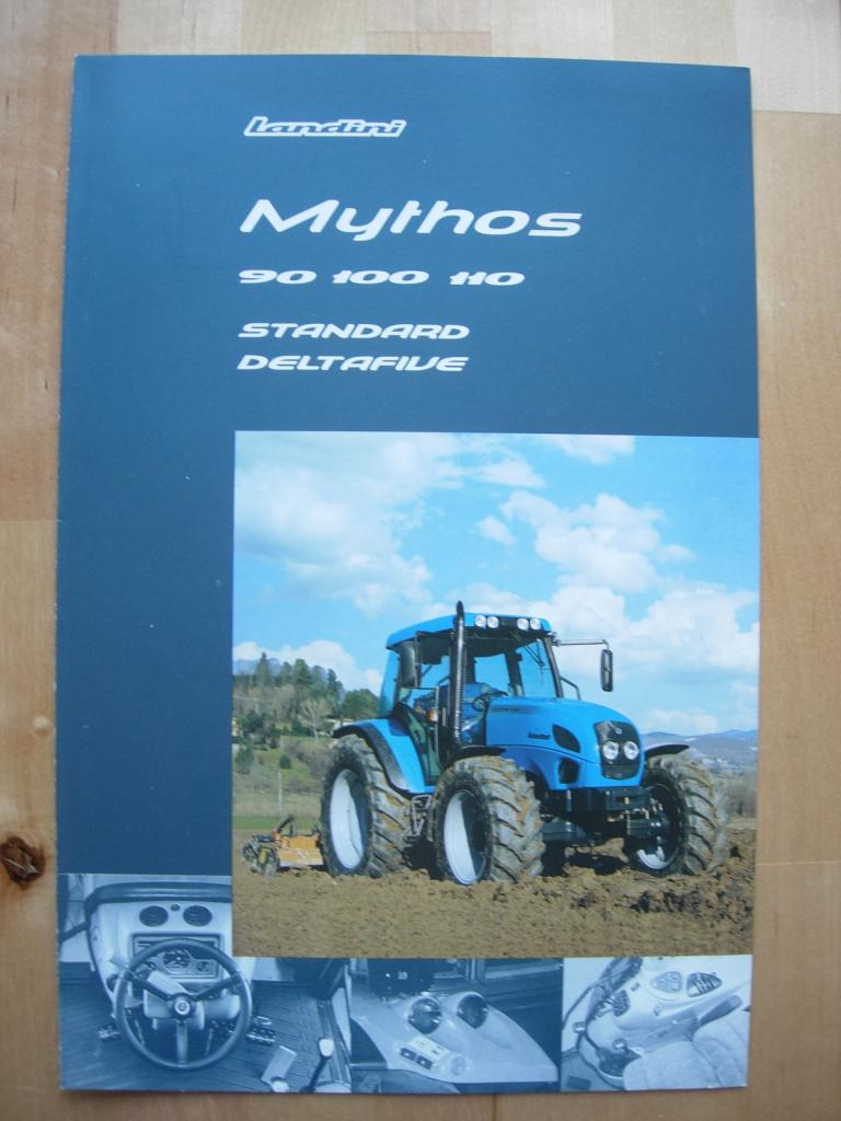 Landini Mythos Tractor Brochure 2002 – 90 100 110 Trekker, Folder, Verzenden, Landini, Zo goed als nieuw