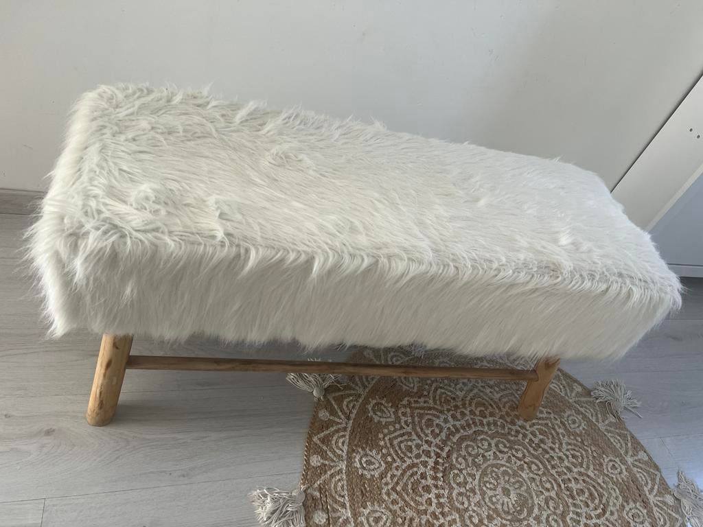 Bankje, Minder dan 50 cm, 125 cm of meer, Ophalen of Verzenden, Zo goed als nieuw