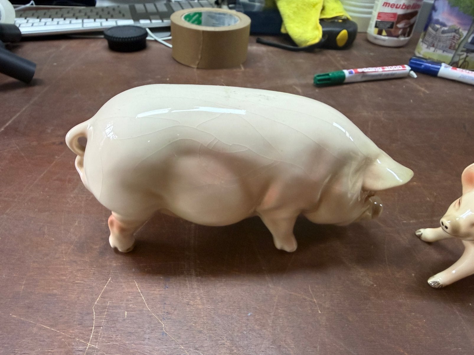 Goebel Germany varkentjes jaren 70, Verzamelen, Ophalen, Zo goed als nieuw, Beeldje of Figuurtje