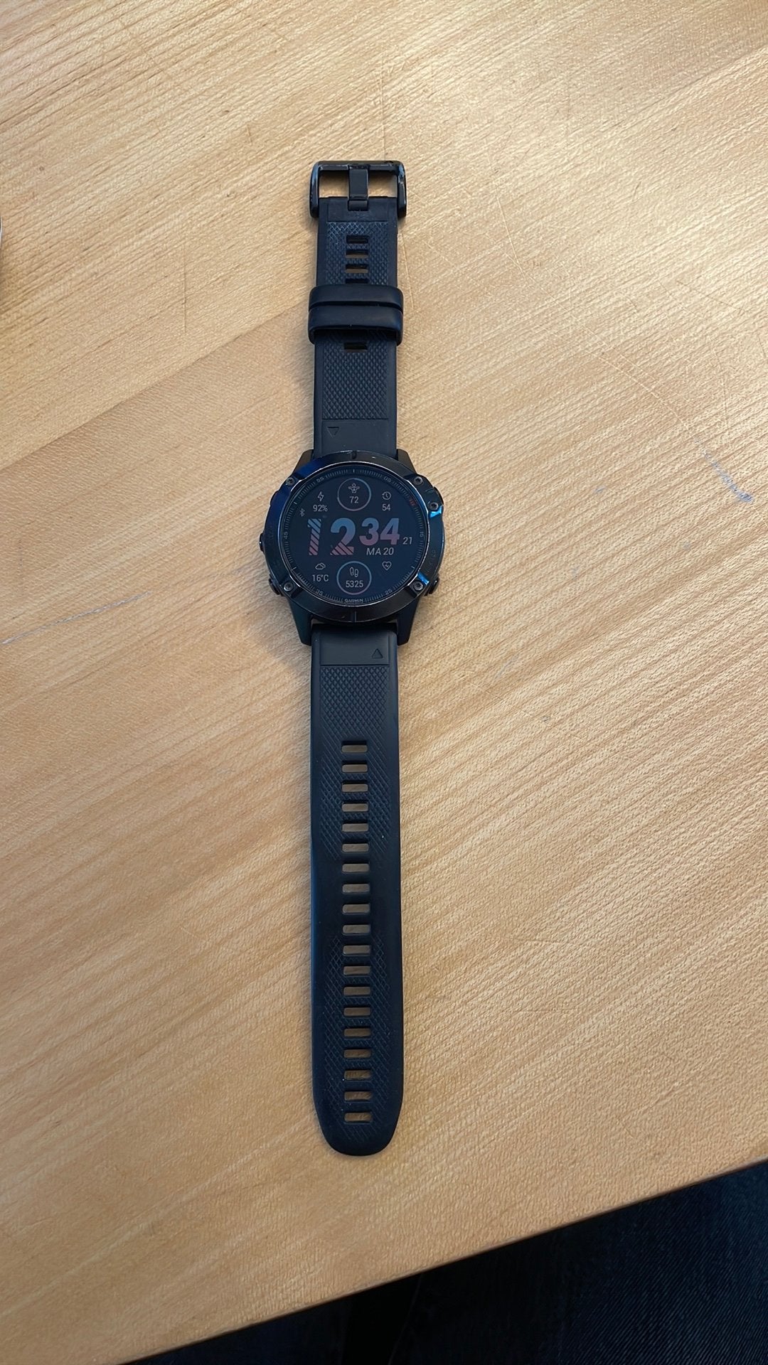 Garmin Fenix 6 pro, Zwart, Ophalen of Verzenden, Zo goed als nieuw, GPS