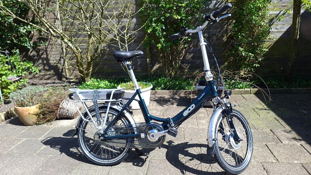 elektrische vouwfiets, Fietsen en Brommers, Fietsen | Vouwfietsen, 20 inch of meer, Versnellingen, Zo goed als nieuw, Totaal opvouwbaar