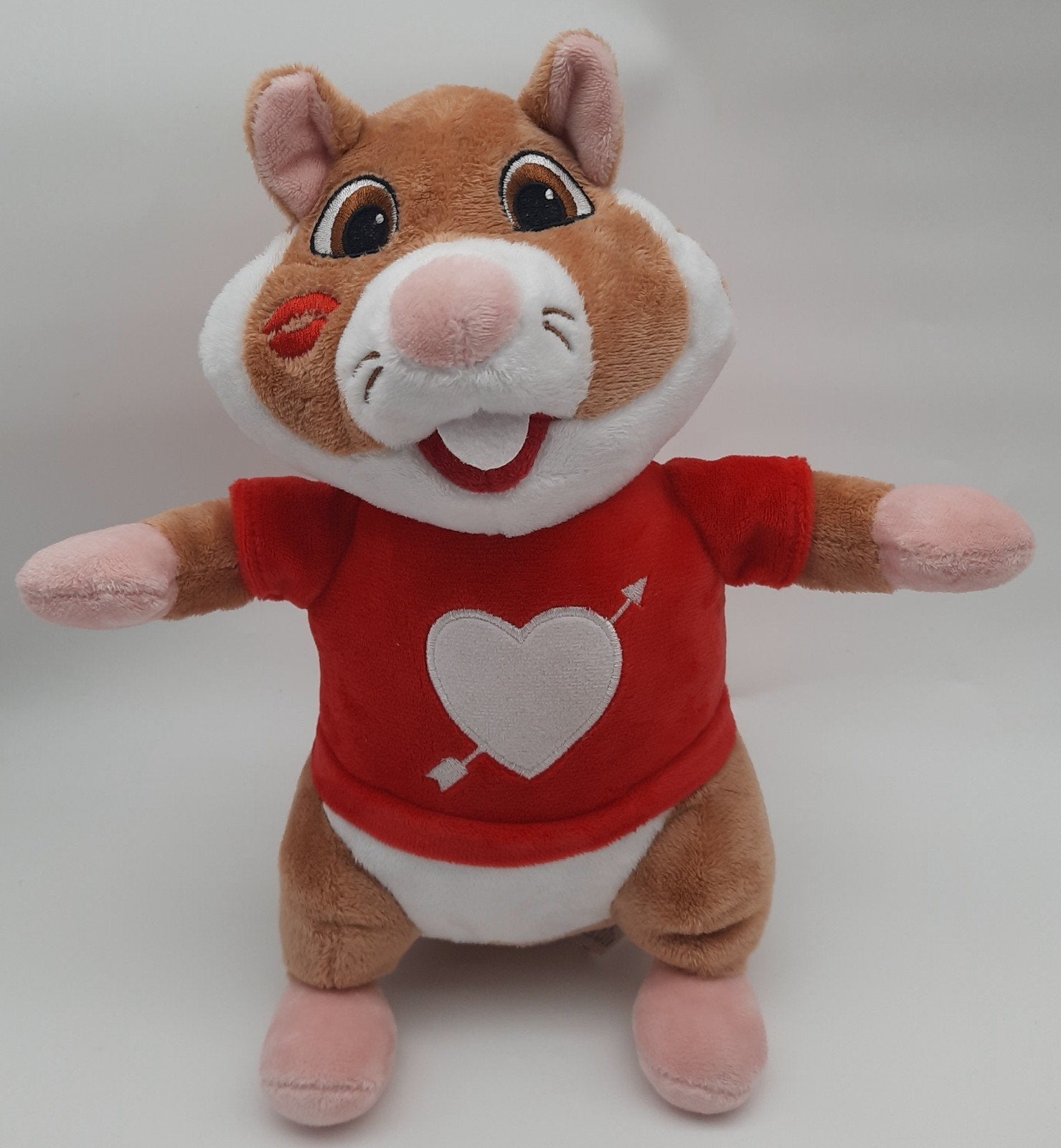 AH Valentijn Hamster met wit hart op zijn shirt, Ophalen of Verzenden, Zo goed als nieuw, Hamster, Albert Heijn