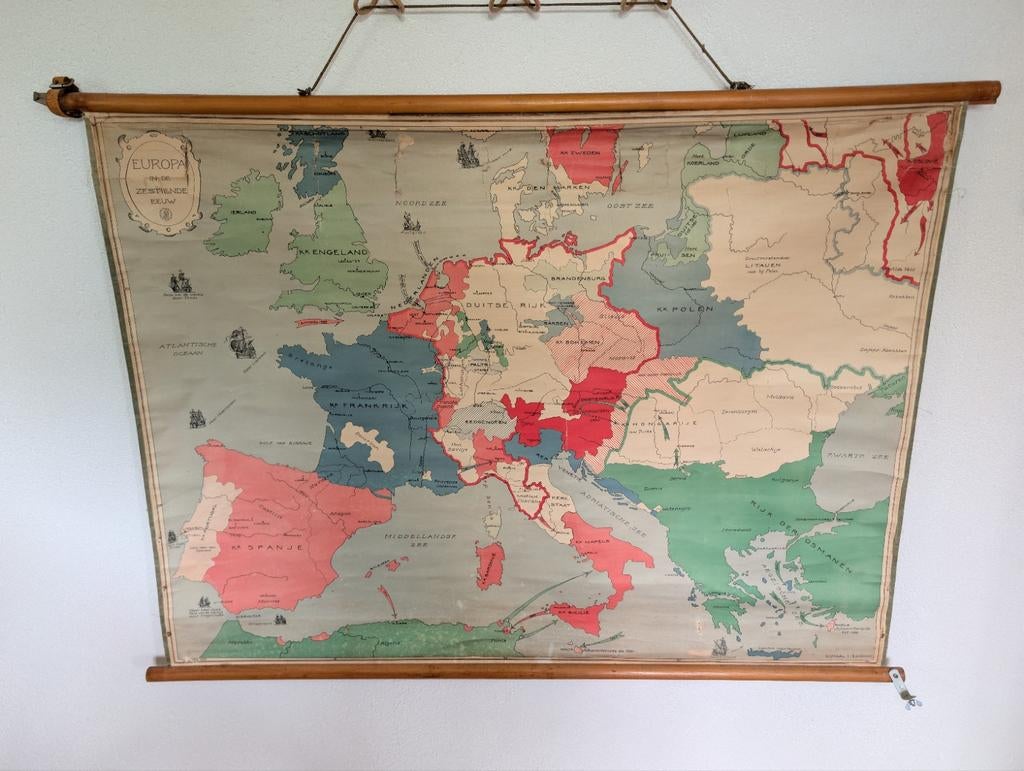 Brill's historische wandkaart, Ophalen of Verzenden, Geschiedenis