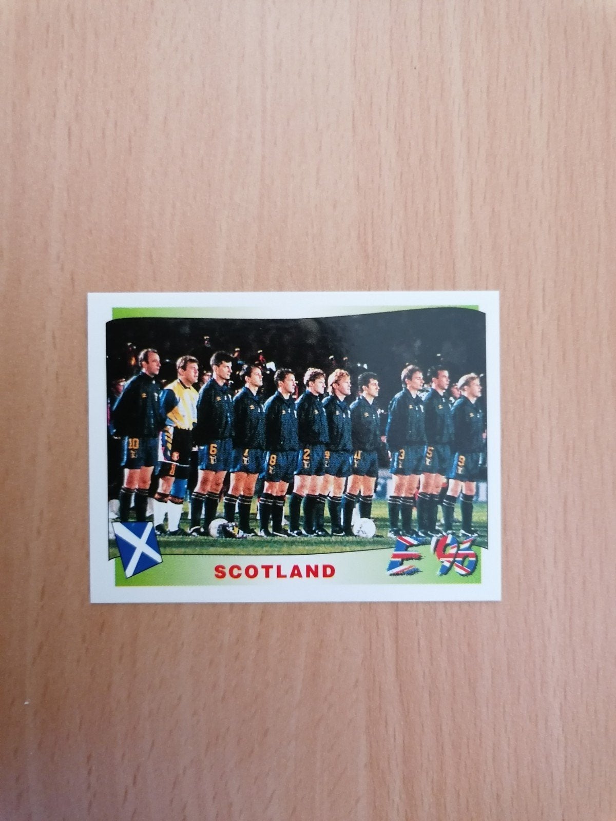Panini Euro 96 #96 Schotland team., Ophalen of Verzenden, Zo goed als nieuw, Plaatje