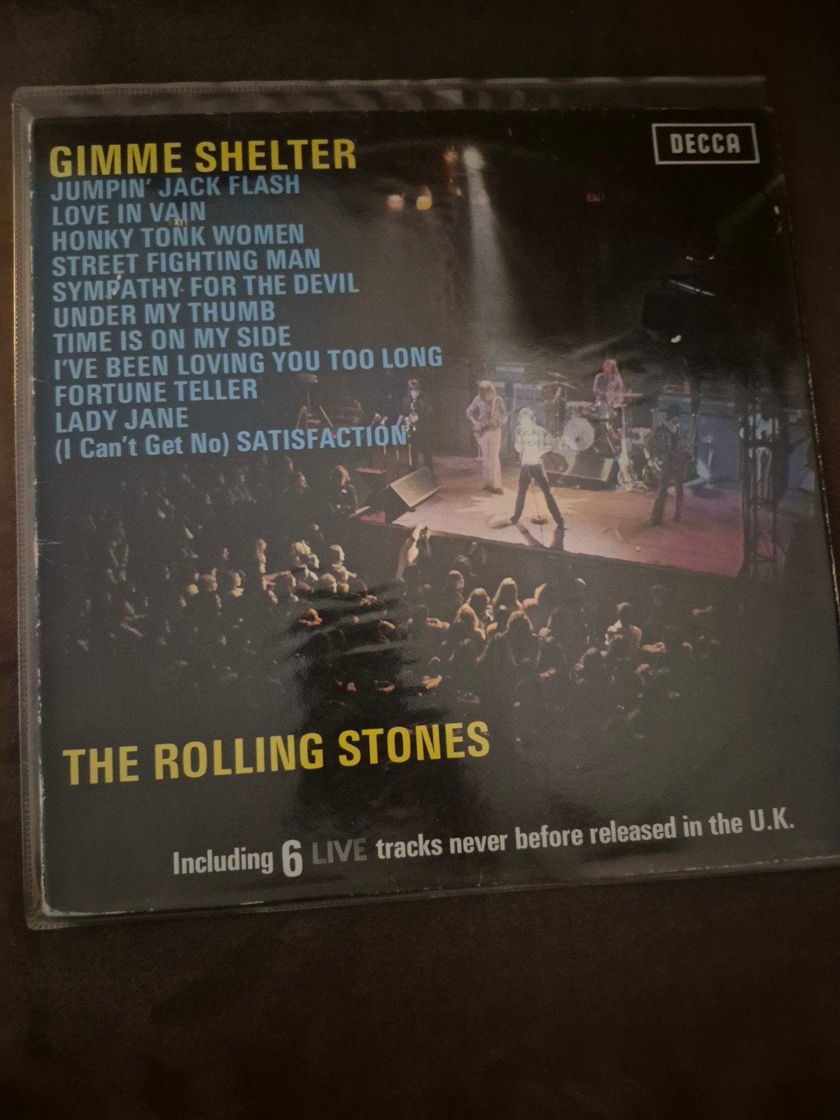 The Rolling Stones - Gimme Shelter LP (Decca), Ophalen of Verzenden, Gebruikt, Classic Rock, Album