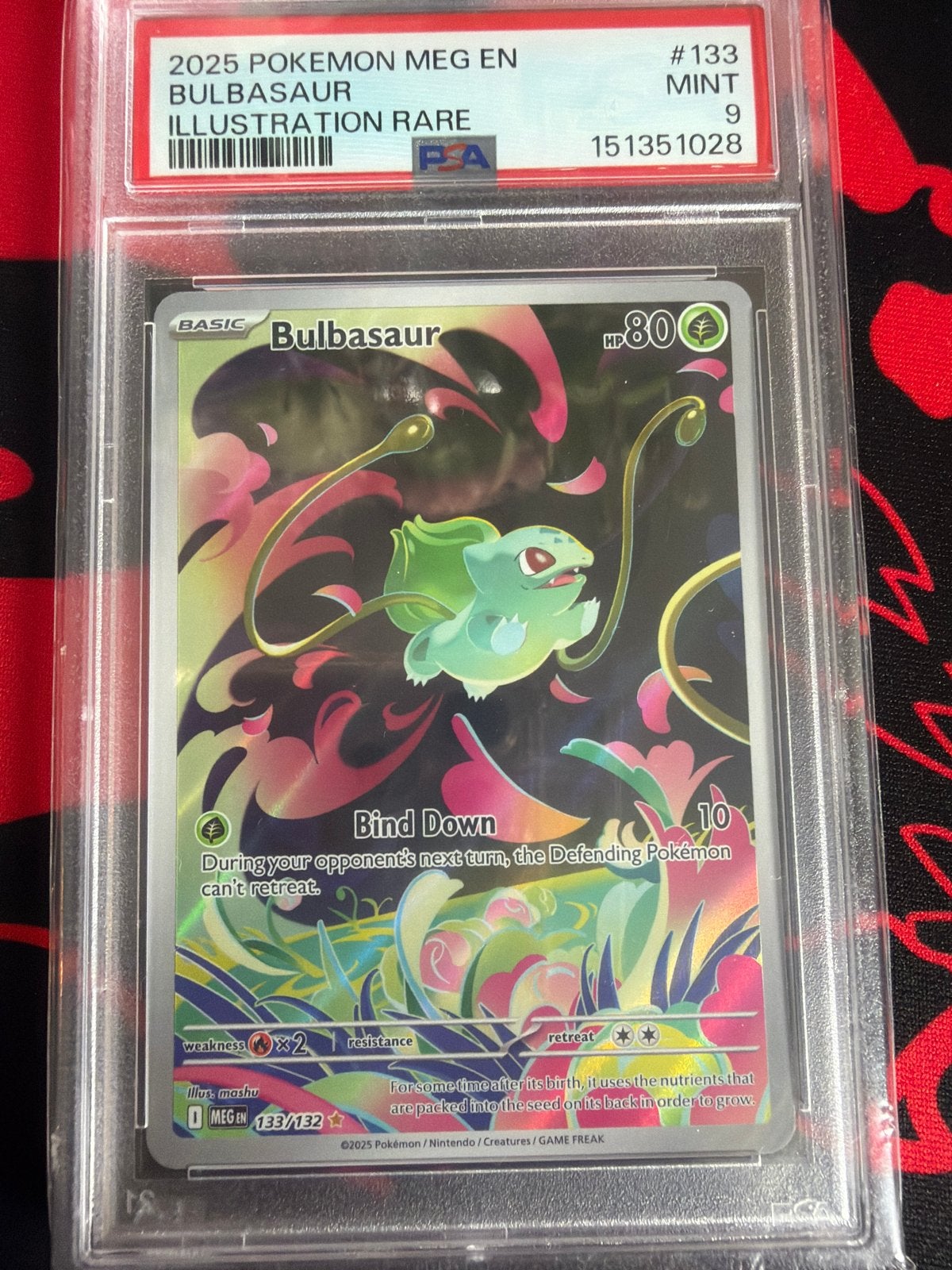 2x PSA 9 Pokemon kaarten: Bulbasaur & Ivysaur (2025), Ophalen of Verzenden, Zo goed als nieuw, Meerdere kaarten