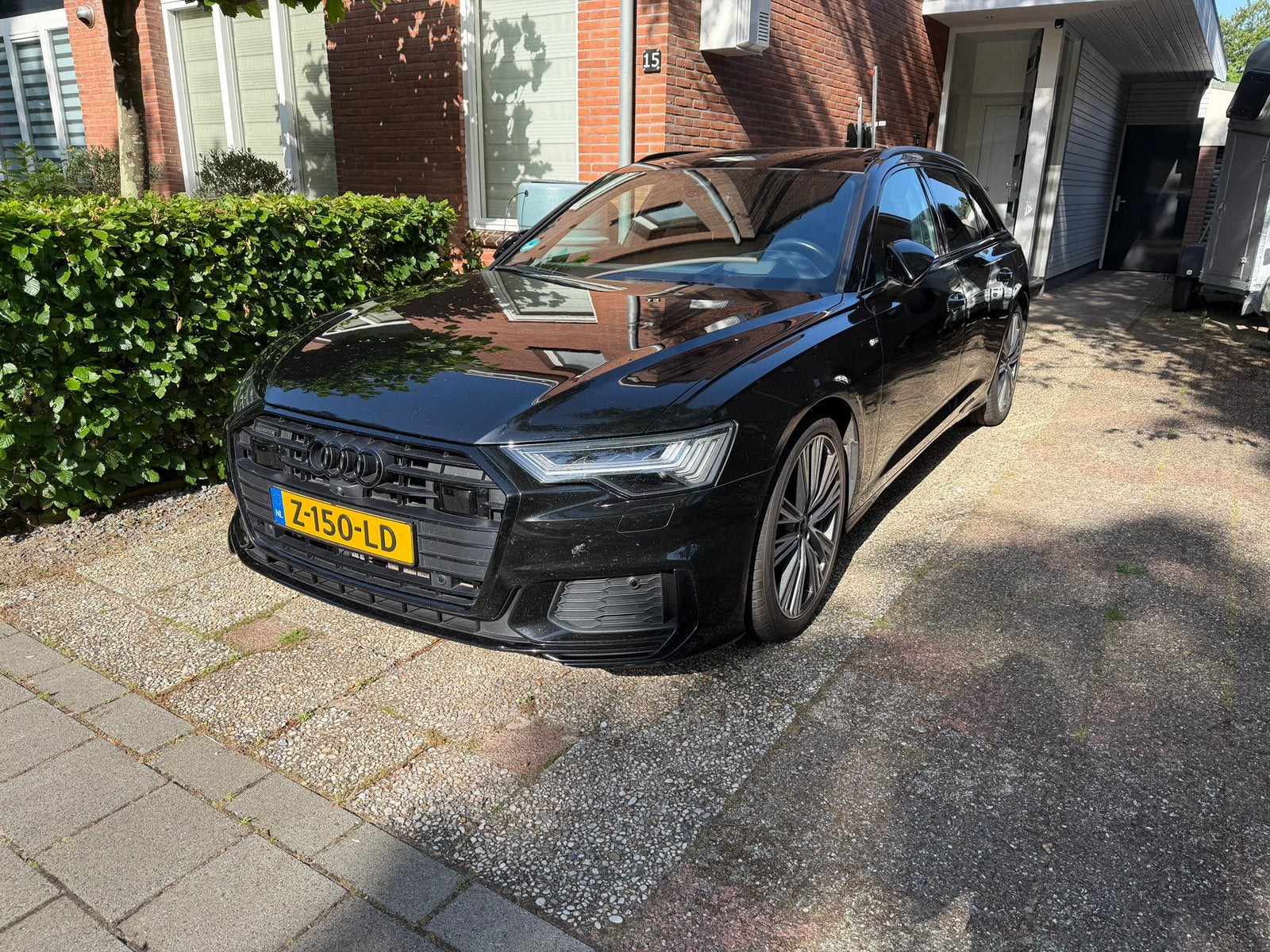 Audi A6 Avant 55 TFSI e quattro S-Line 367pk, 108000 km zwrt, Auto's, Automaat, 4 cilinders, Zwart, Plug-in hybride