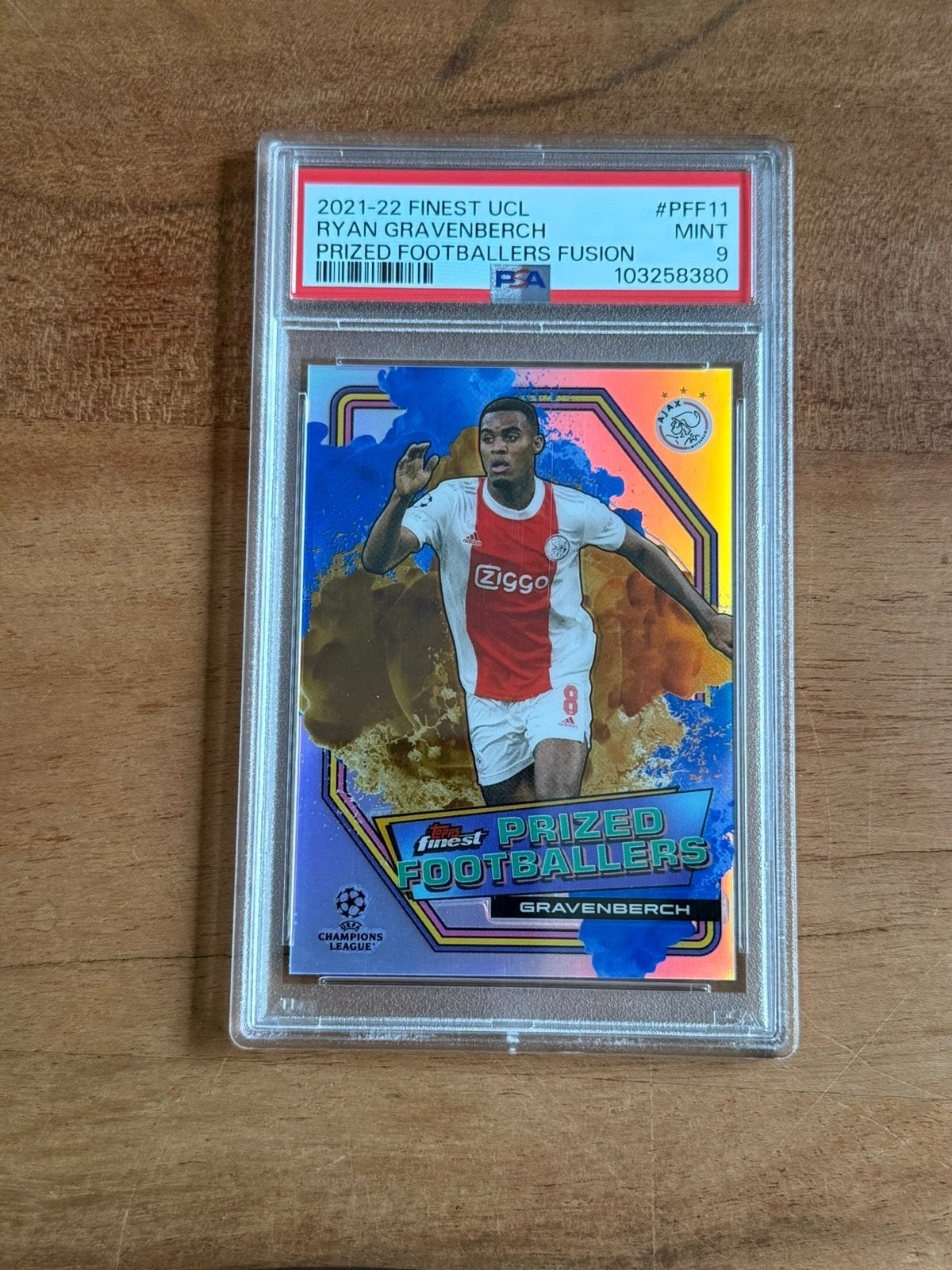 Ryan Gravenberch #PFF11 Ajax Topps Finest Prized 2021-22, Ophalen of Verzenden, Zo goed als nieuw, Ajax, Poster, Plaatje of Sticker