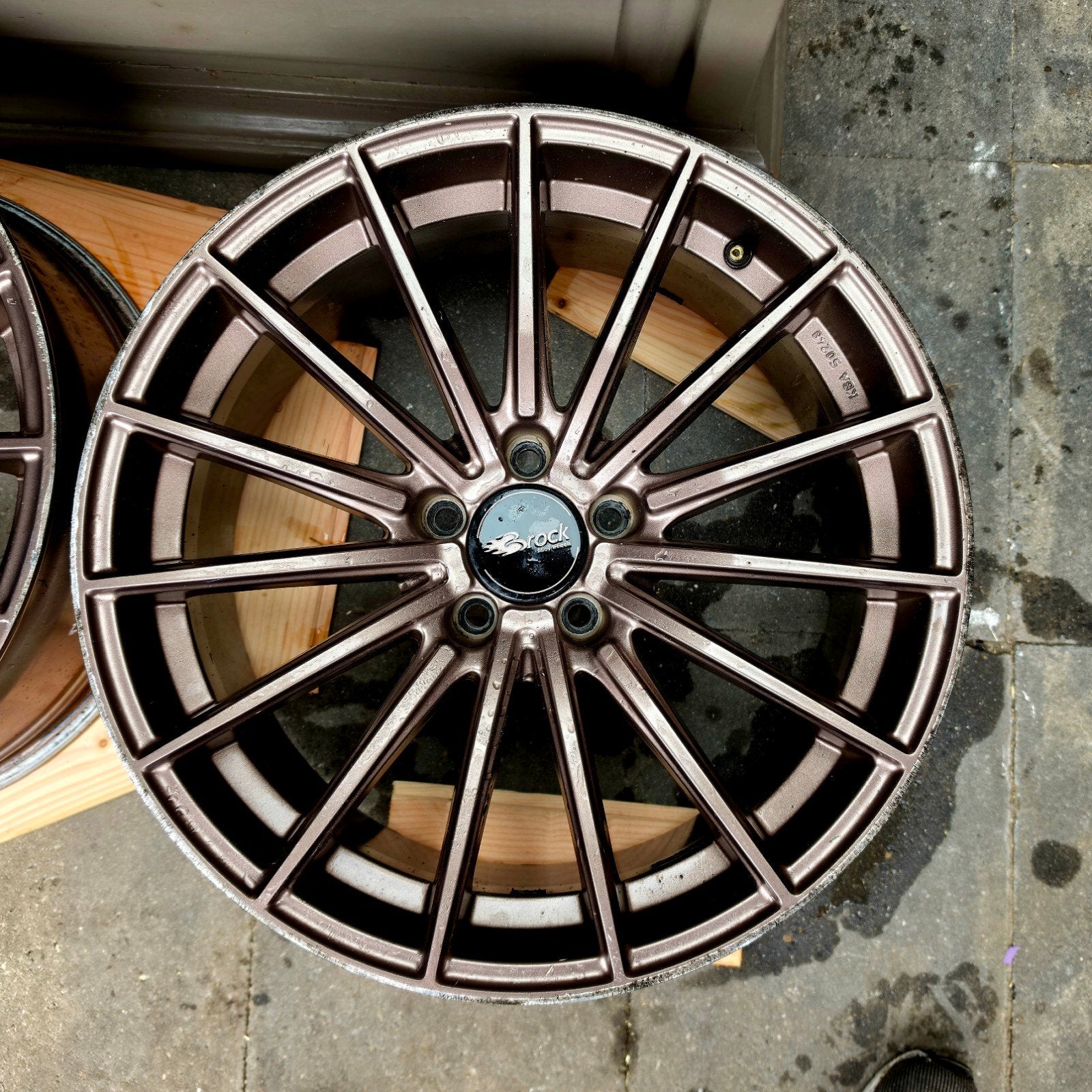 Brock B36 matt bronze 19 inch velgen, Gebruikt, Velg(en), Personenwagen, Ophalen