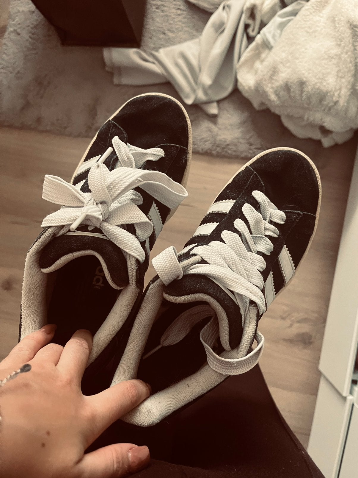 Adidas campus schoen, Kleding | Dames, Zwart, Ophalen of Verzenden, Sneakers of Gympen, Gedragen