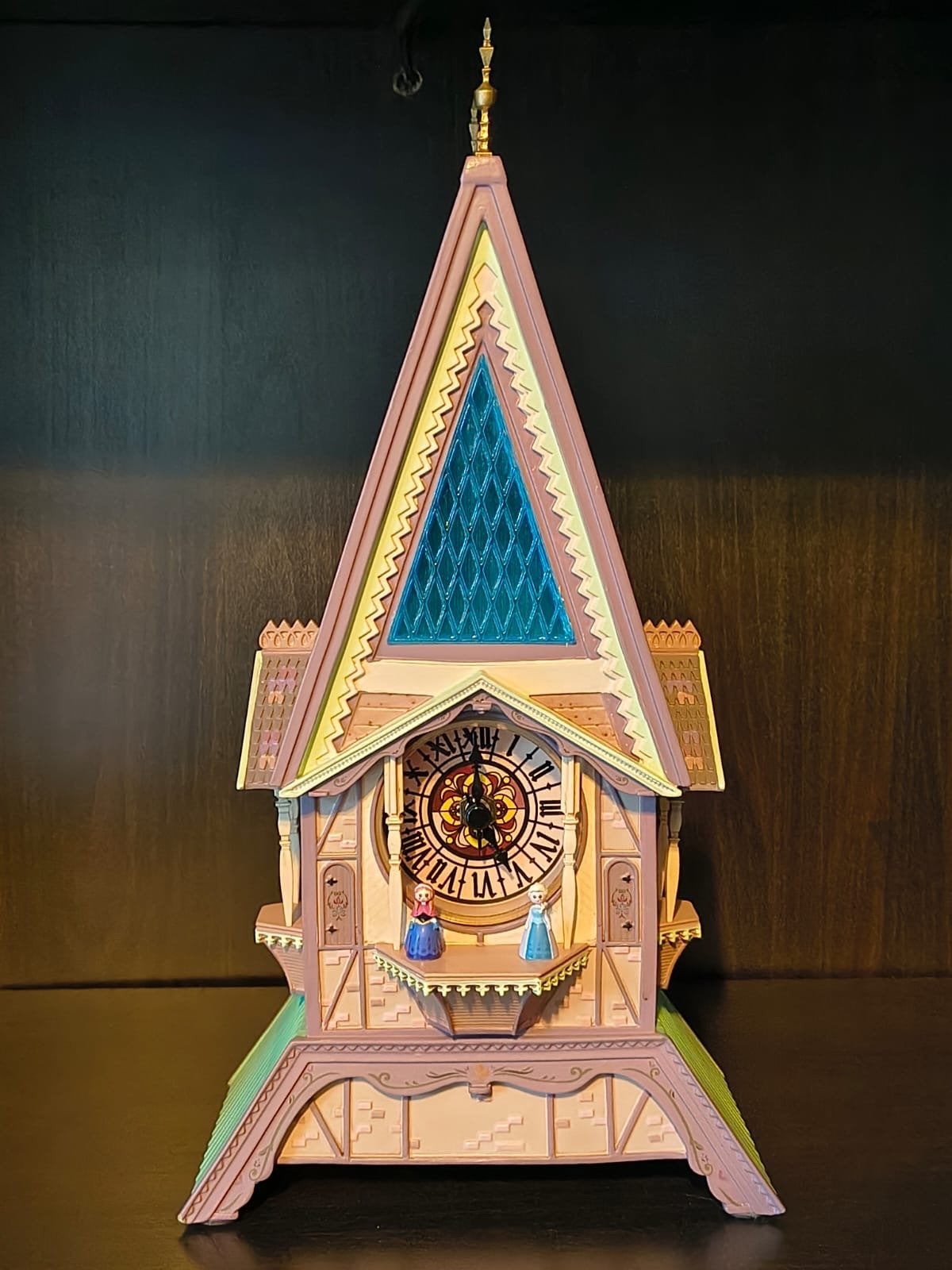Disney Frozen Klok Toren Disneyland Parijs, Meerkleurig, Analoog, Werkt op batterijen, Ophalen of Verzenden
