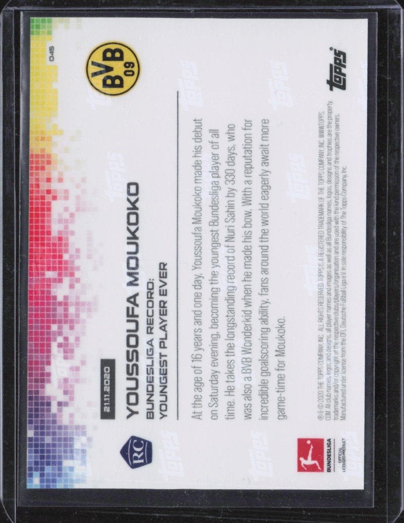 Topps NOW Rookie Cards Moukoko & Gravenberch RC, Ophalen of Verzenden, Zo goed als nieuw, Plaatje