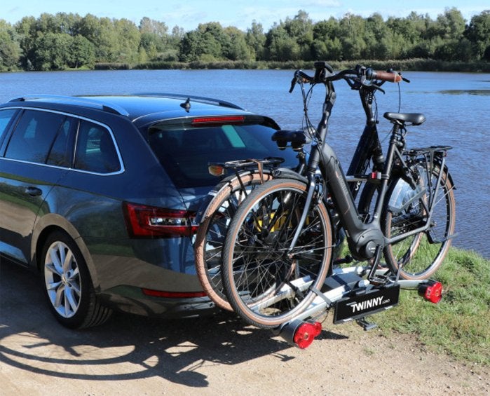 Twinny Load Fietsdrager e-Carrier Ultra kantelbaar, Auto diversen, Fietsendragers, Ophalen, Gebruikt, 2 fietsen, Trekhaakdrager