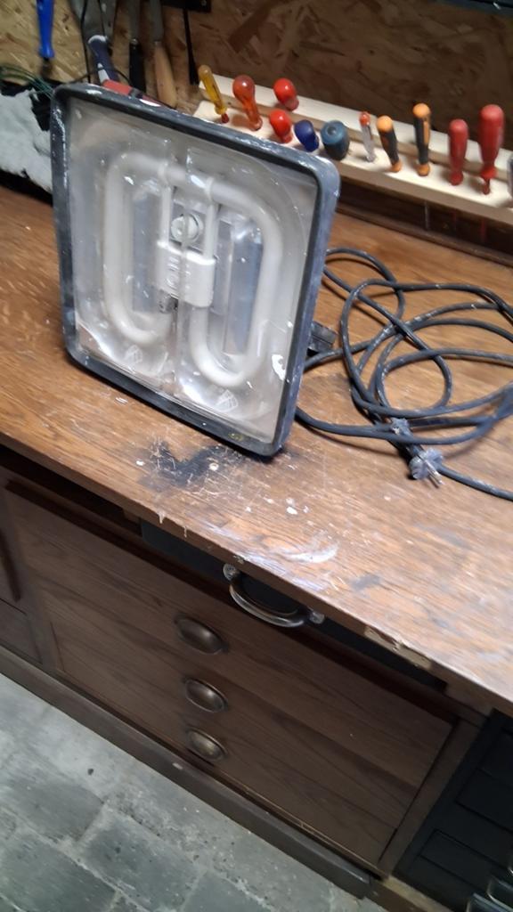 Werklamp, Ophalen, Gebruikt, Minder dan 50 watt, Lamp