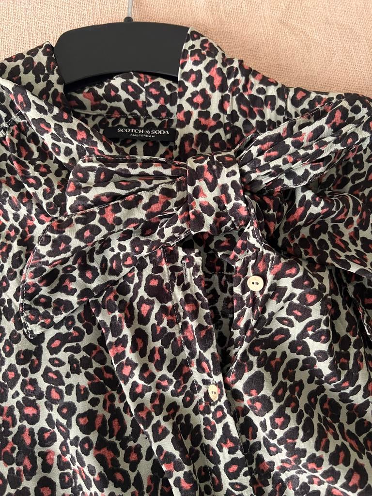 Scotch & Soda Blouse met Luipaardprint, Ophalen of Verzenden, Nieuw, Maat 34 (XS) of kleiner, Overige kleuren