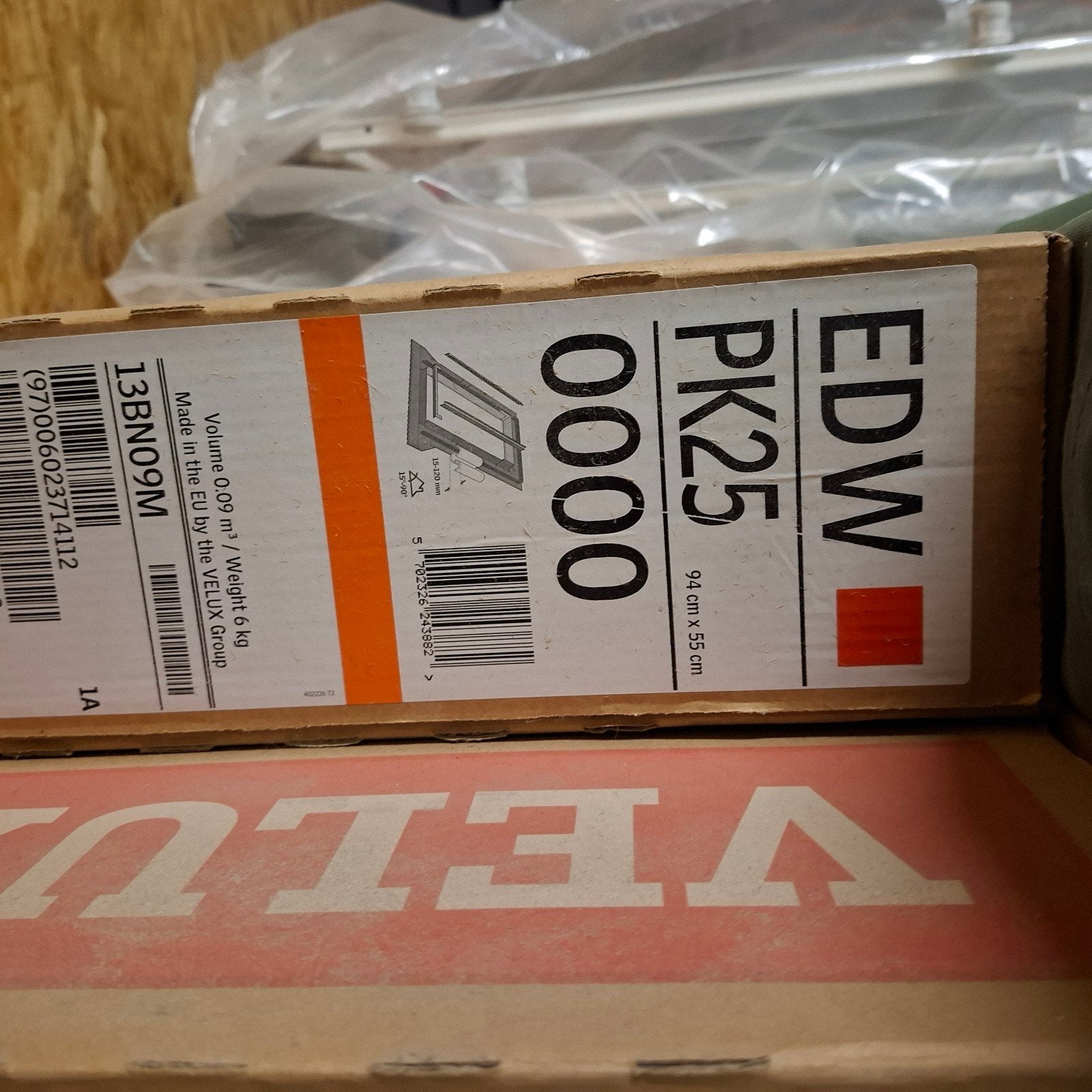 Velux EDW PK25 Gootstuk - Nieuw in doos, Ophalen, Minder dan 80 cm, 80 tot 120 cm, Nieuw