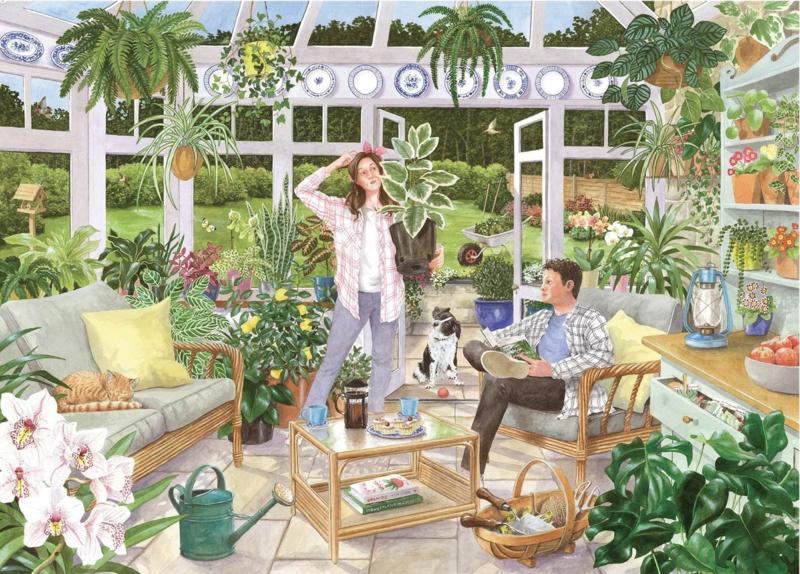 House of Puzzles - House Plant Heaven - 500XL stukjes, Ophalen of Verzenden, 500 t/m 1500 stukjes, Nieuw, Legpuzzel