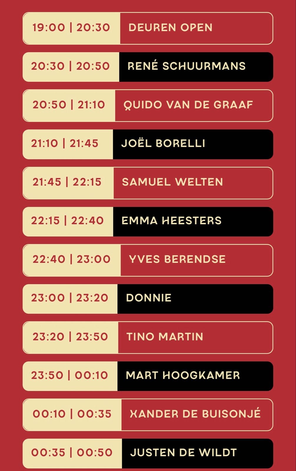 De nacht van brabant live, 4 tickets, Tickets en Kaartjes, Twee personen, Oktober