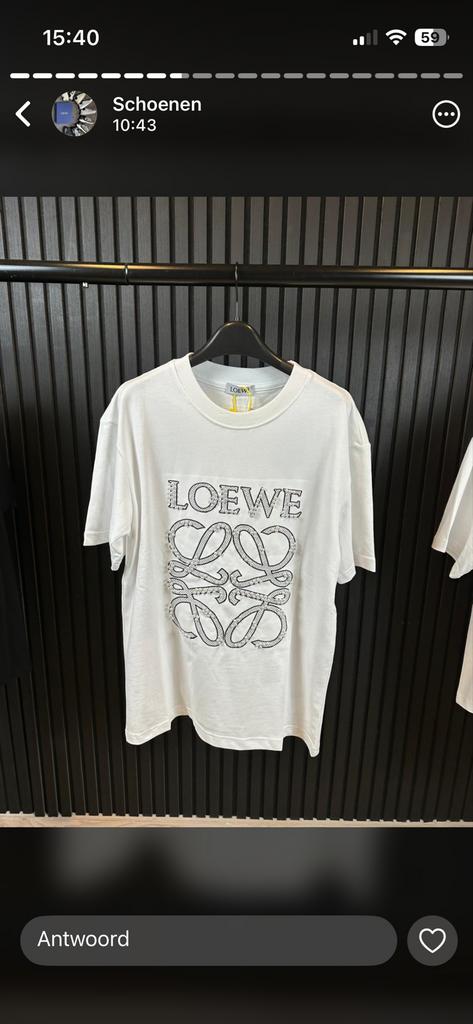 Loewe T-shirt met Anagram logo - Wit, Ophalen of Verzenden, Nieuw, Overige maten, Wit