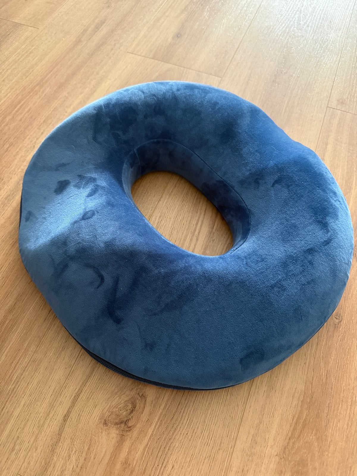 Ergonomisch traagschuim kussen, Huis en Inrichting, Ophalen of Verzenden, Nieuw, Blauw, Vierkant