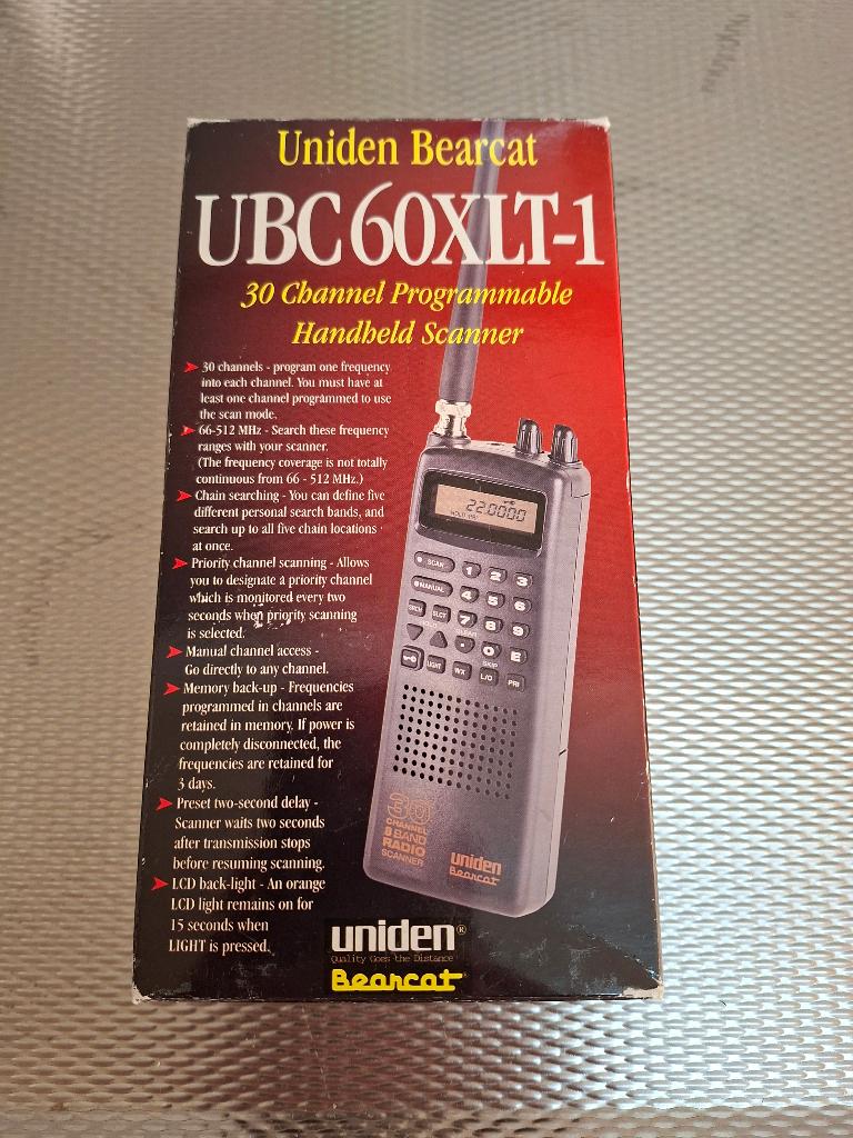 Uniden Bearcat UBC 60XLT-1, Ophalen of Verzenden, Gebruikt, 30 tot 200 kanalen, Draagbaar