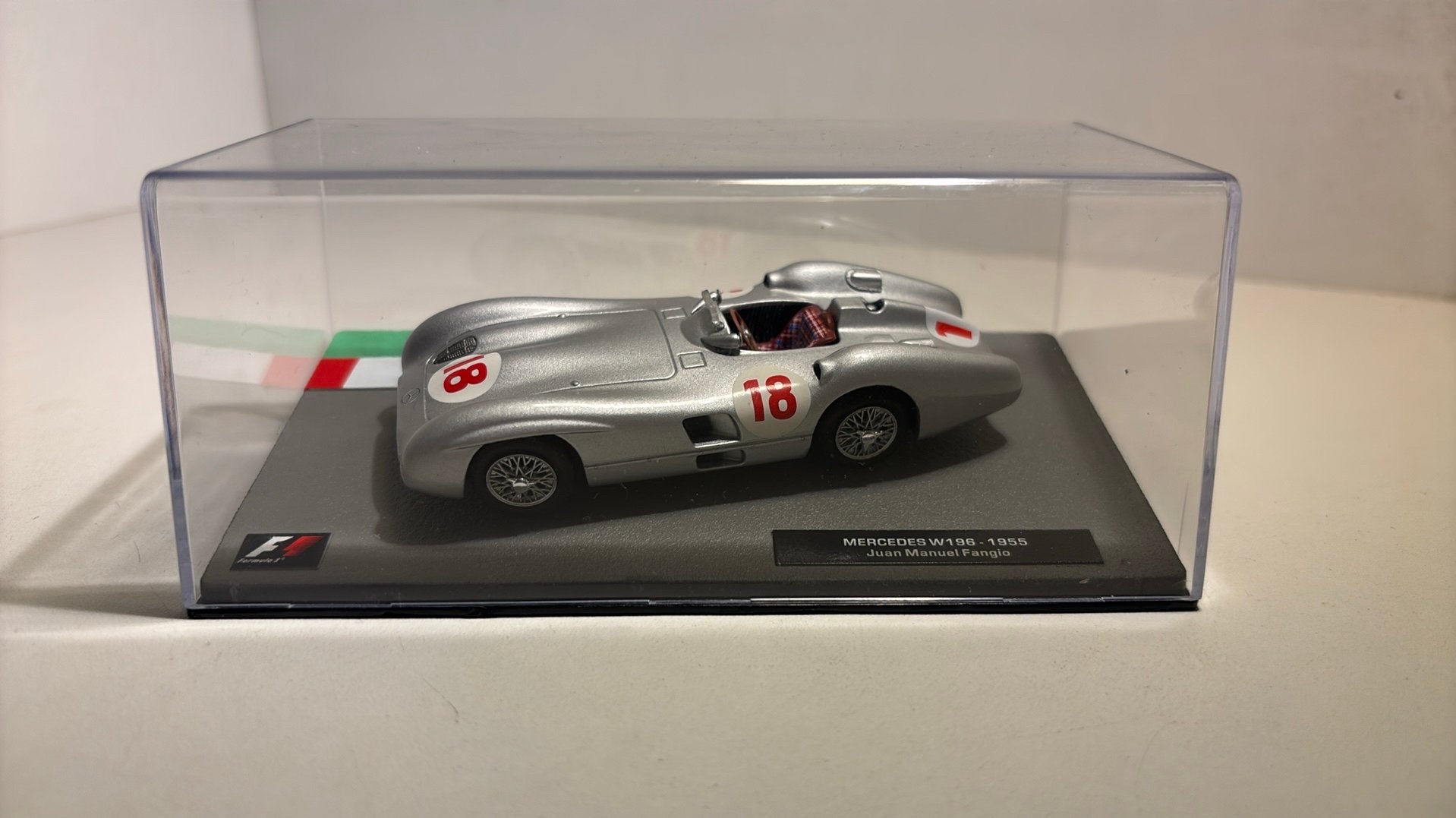 F1 mercedes w196 juan manuel fangio 1955 atlas 1.43, Ophalen of Verzenden, A, A, A