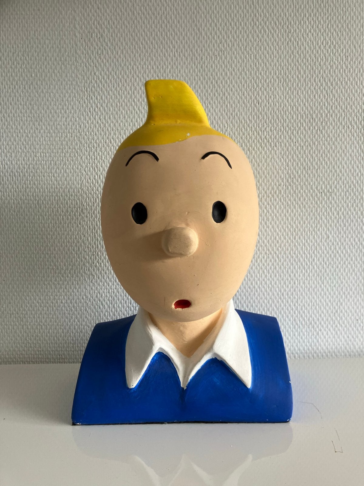Kuifje buste beeldje 33cm - Decoratie, Ophalen of Verzenden, Gebruikt