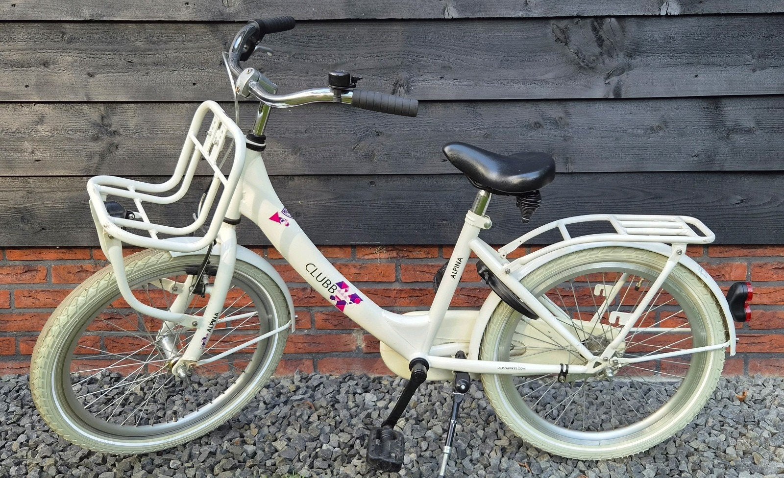 Alpina Clubb 20 inch meisjesfiets wit in mooie staat, Ophalen, Terugtraprem, Gebruikt, Alpina