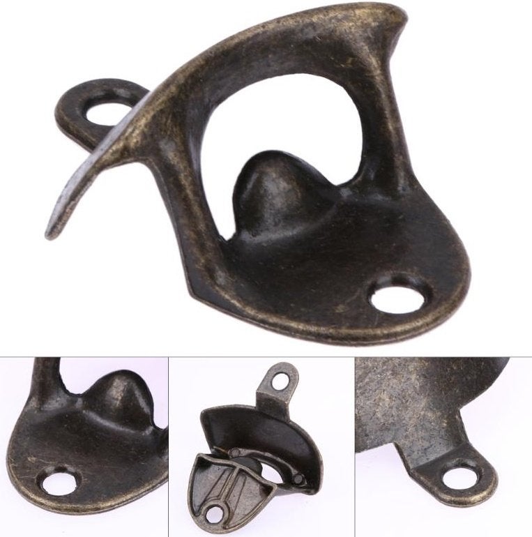 Wandopener Flesopener in brons of zilverkleur - € 2,50 op=op, Overige typen, Nieuw, Ophalen of Verzenden, Metaal