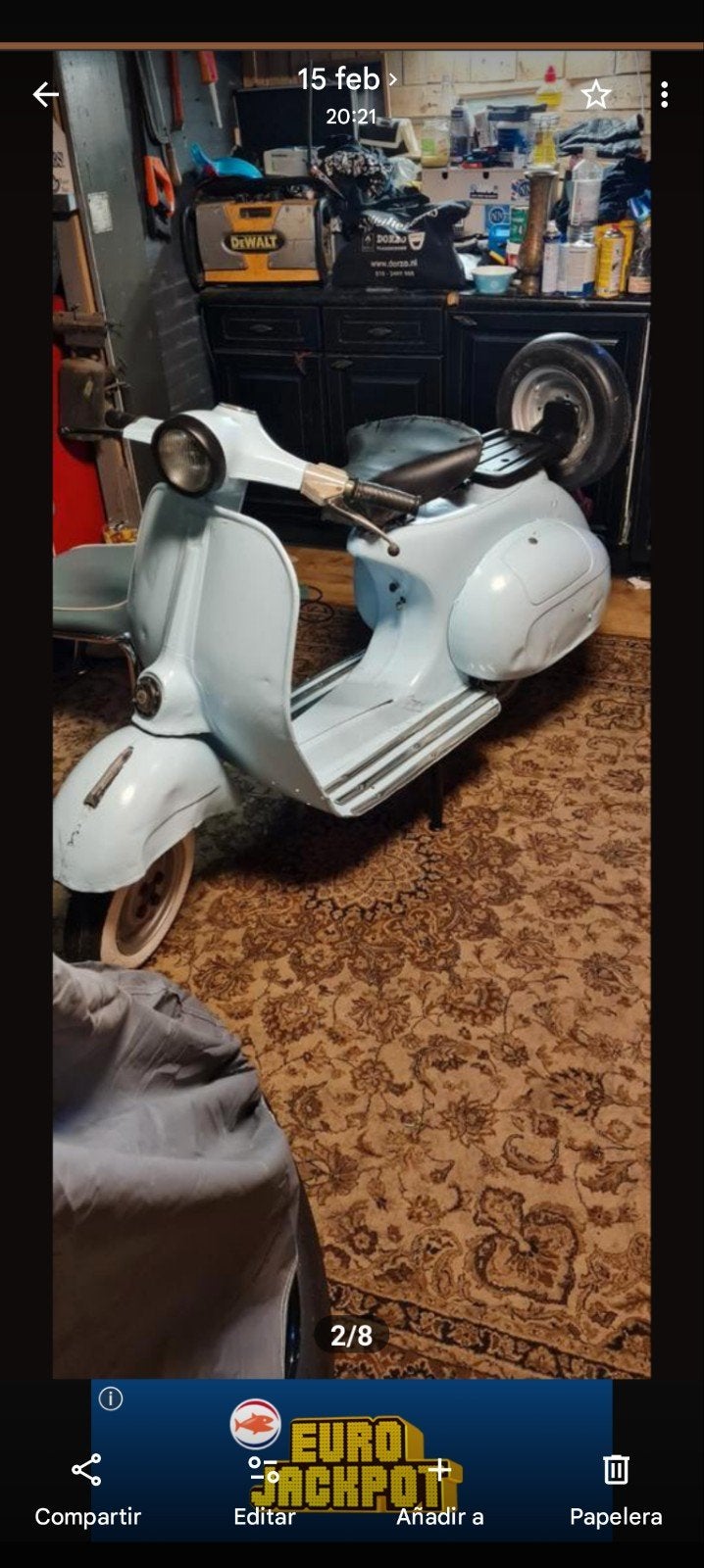 Vespa 150 Van (jaren '60) - Decoratieobject, Ophalen