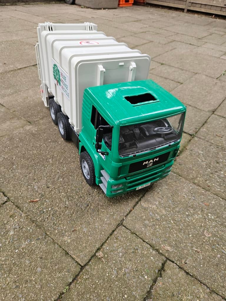 Bruder MAN Vuilniswagen - Zo goed als nieuw, Ophalen of Verzenden, Zo goed als nieuw
