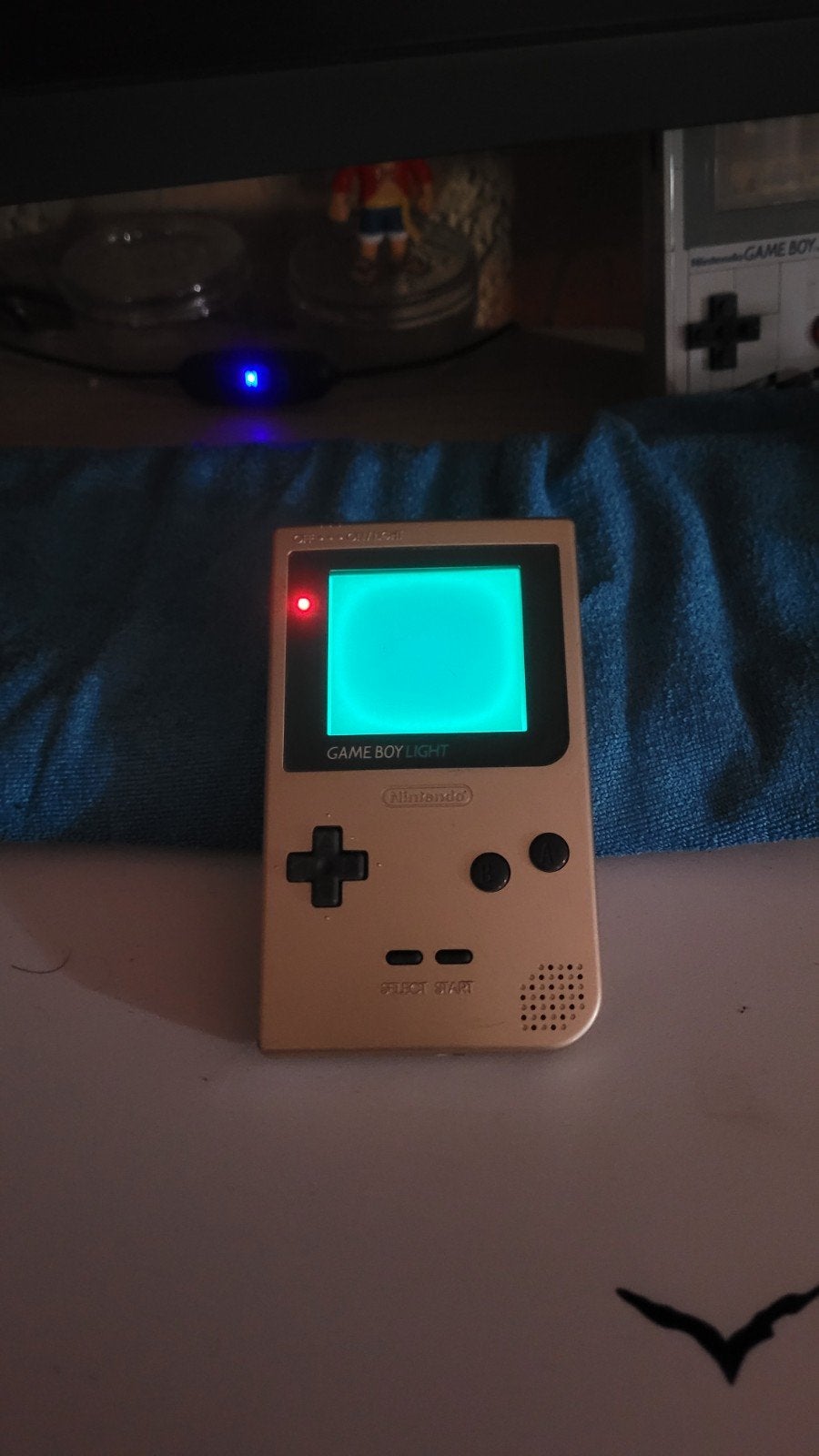 Game Boy Light (Goud), Spelcomputers en Games, Spelcomputers | Nintendo Game Boy, Ophalen, Gebruikt, Overige modellen