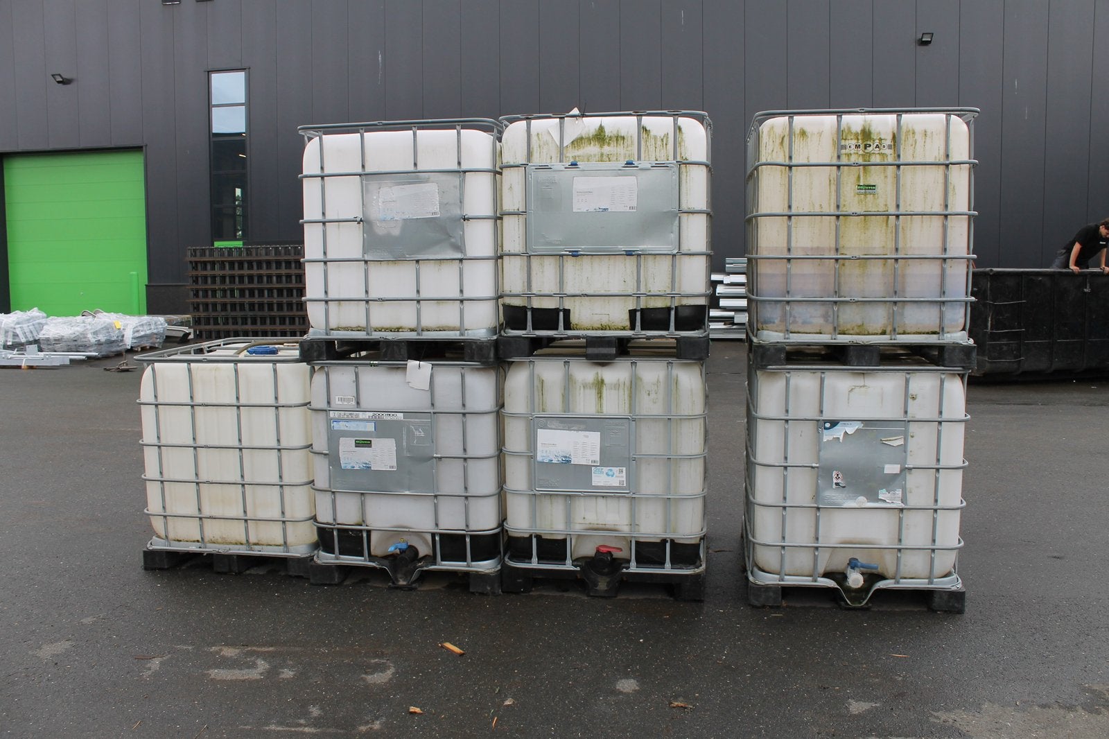 IBC 1000 liter vaten, Ophalen, Kunststof, Gebruikt, Met kraantje