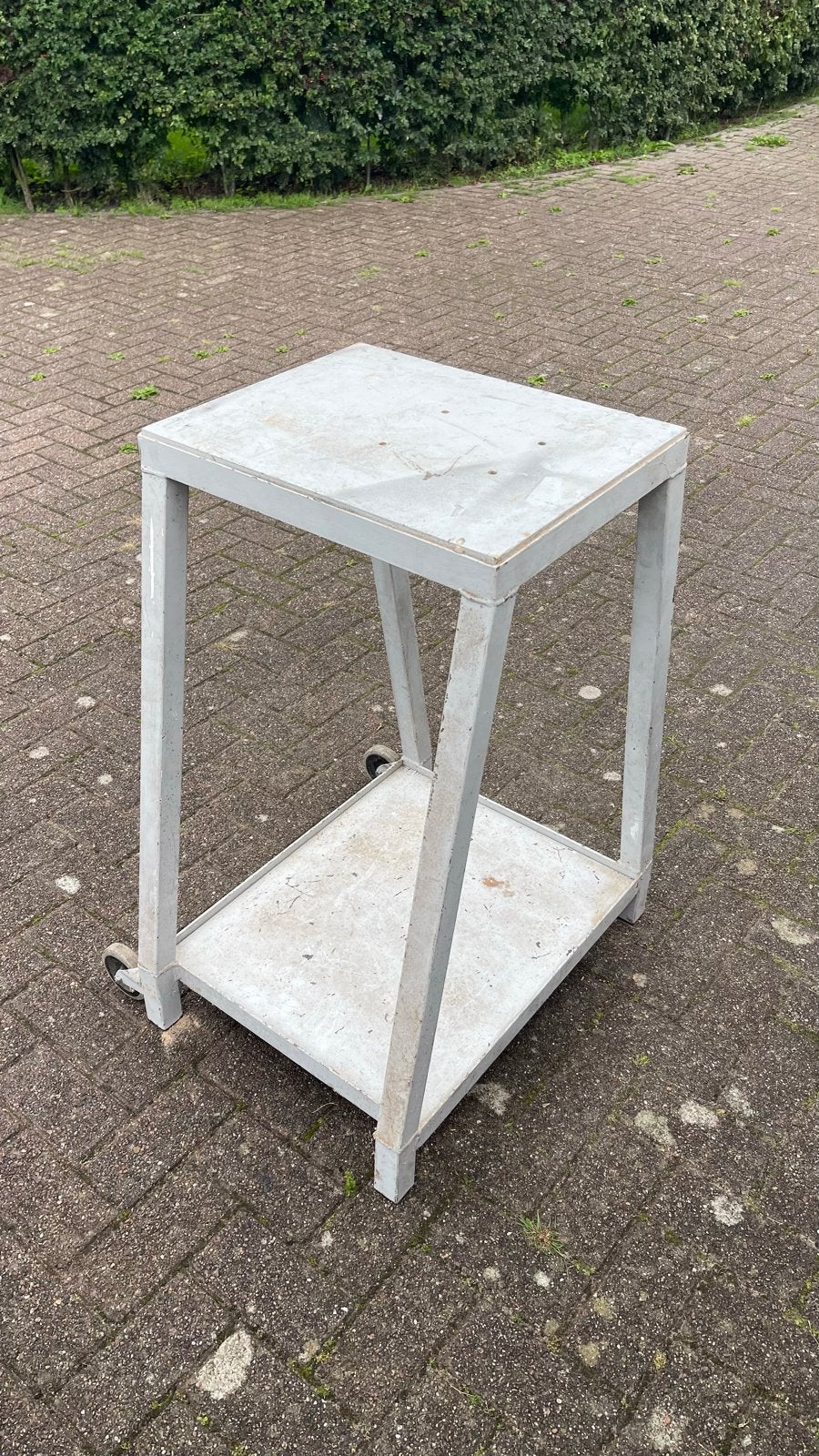 Industriële werktafel op wielen - Metaal, Ophalen, Gebruikt