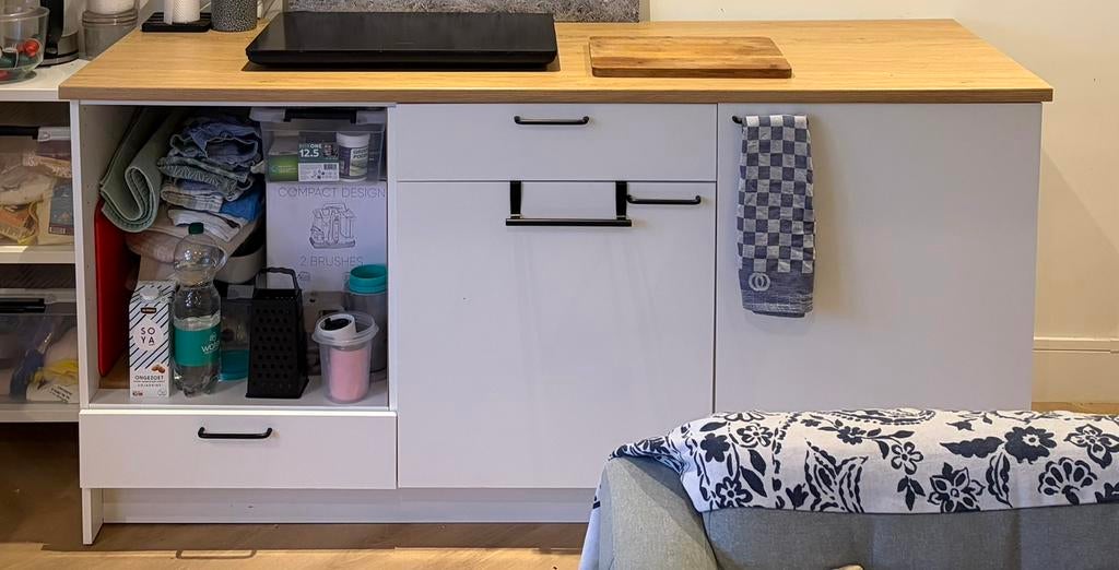 knoxhult ikea keukenblok, Huis en Inrichting, Ophalen, Wit, 150 tot 200 cm, Zo goed als nieuw