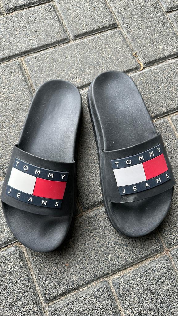 Tommy Jeans slippers - maat 38 - zgan, Slippers, Blauw, Ophalen of Verzenden, Zo goed als nieuw
