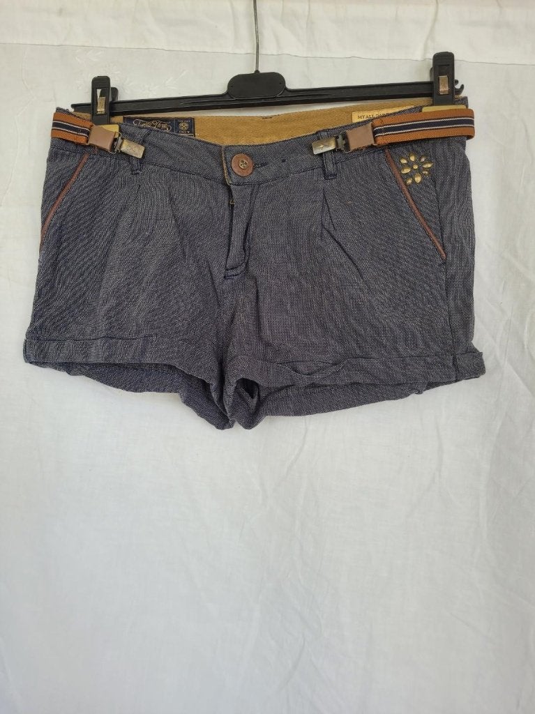 Aparte donkerblauwe jurk mt 38 merk TH.Braun, Kort, Blauw, ., Ophalen of Verzenden