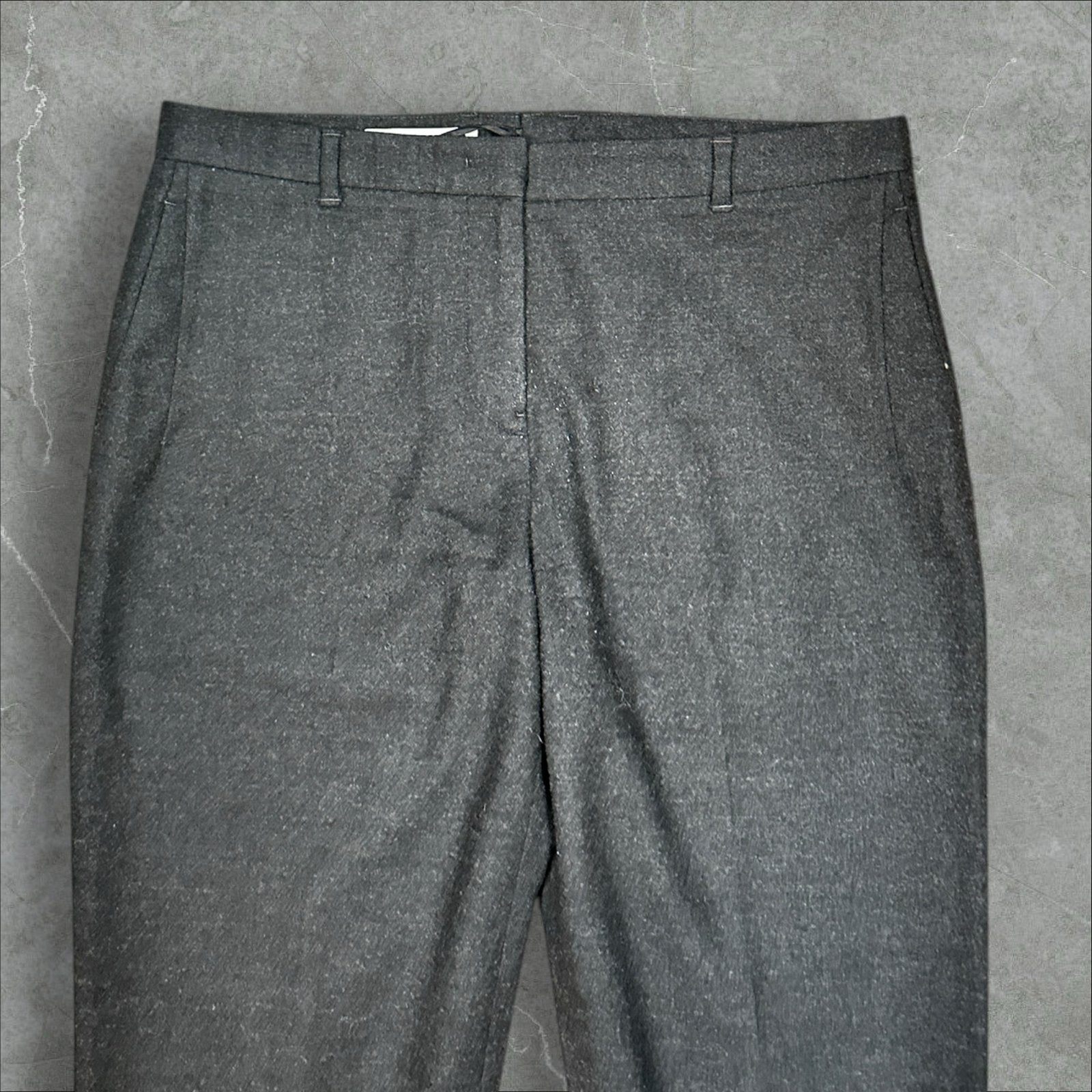 Jil Sander Wollen Kasjmier Broek Maat 36, Kleding | Dames, Broeken en Pantalons, Zo goed als nieuw, Maat 36 (S), Grijs, Lang, Ophalen of Verzenden