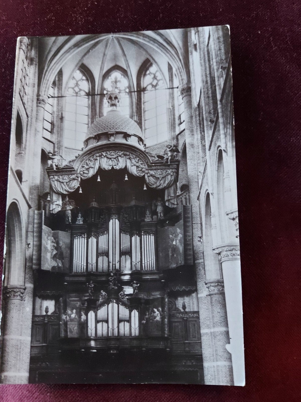 Ansichtkaart Grote of Maria Magdalenakerk Goes - Orgel, Ophalen of Verzenden, 1940 tot 1960, Ongelopen, Zeeland