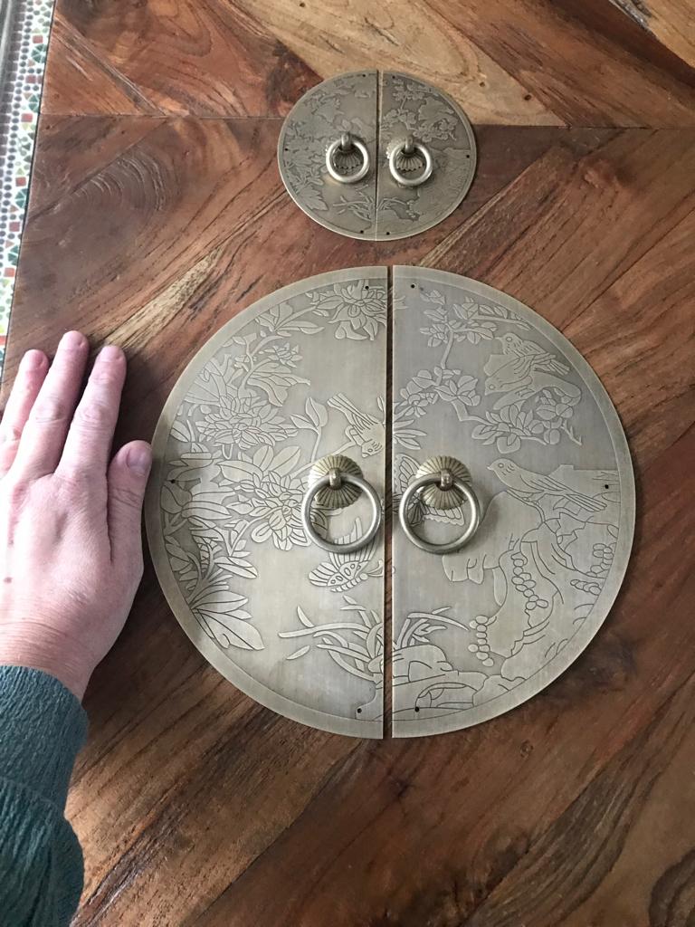 Chinees beslag chinese bruidskast met vlinders vogels bloem, Verburgt Vintage, Nieuw, Ophalen of Verzenden, https://verburgtvintage.nl/#contact